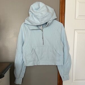 Lululemon Athletica Light Blue Half-Zip Hoodie